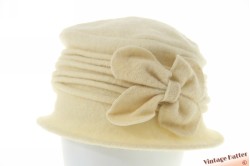 Ladies winter hat Hawkins ivory white wool 57-59 [new]